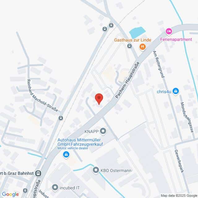 meinkarrierestart.at Eine Karte, die einen Stadtteil mit beschrifteten Straßen, Geschäften und Sehenswürdigkeiten in der Nähe der Peršman-Hauptstraße zeigt, markiert mit einer roten Stecknadel.